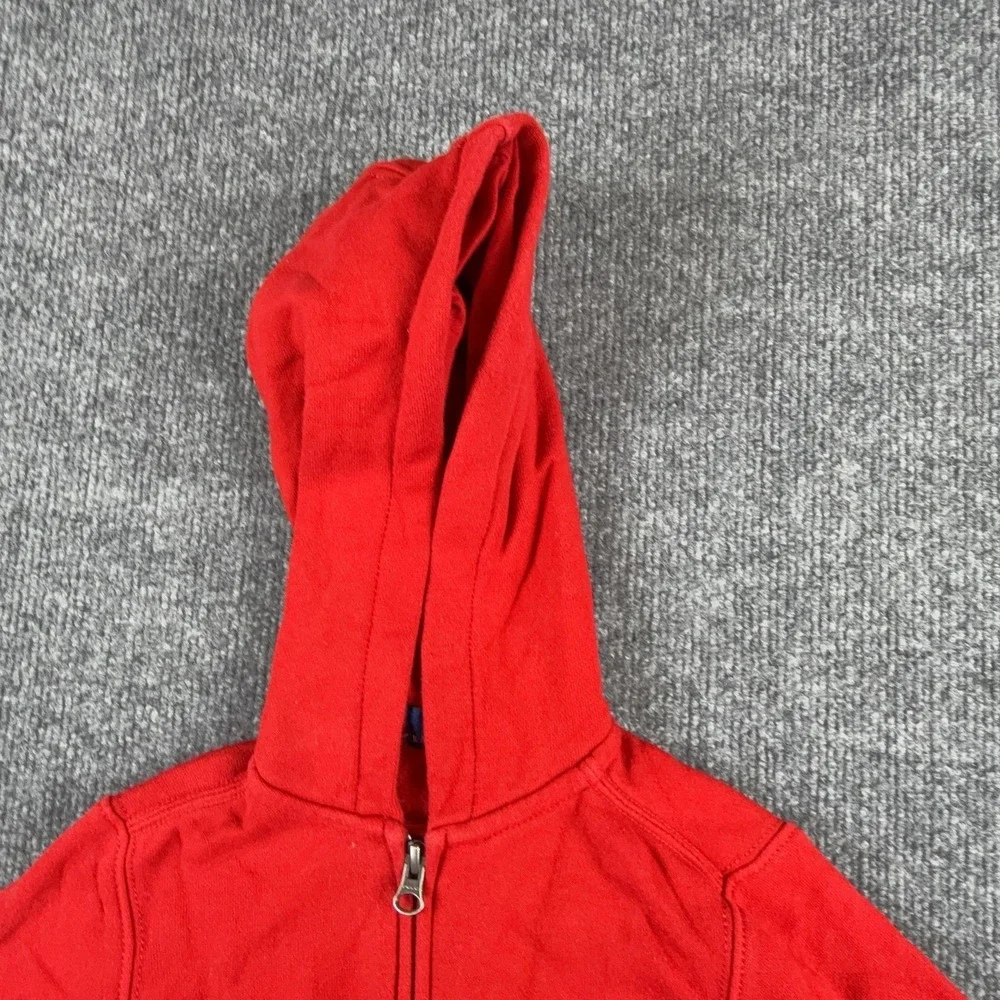 Polo Ralph Lauren Hoodie Sweatshirt Unisex Kids 2T Red Fleece Full Zip Pony Logo